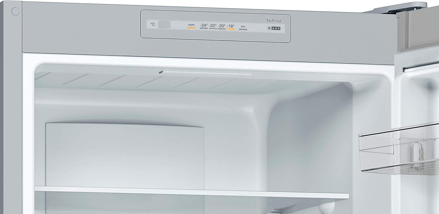 Bosch KGN33NLEB Série 2 Réfrigérateur combiné pose-libre - 282L - L 60cm x H 176cm - Inox