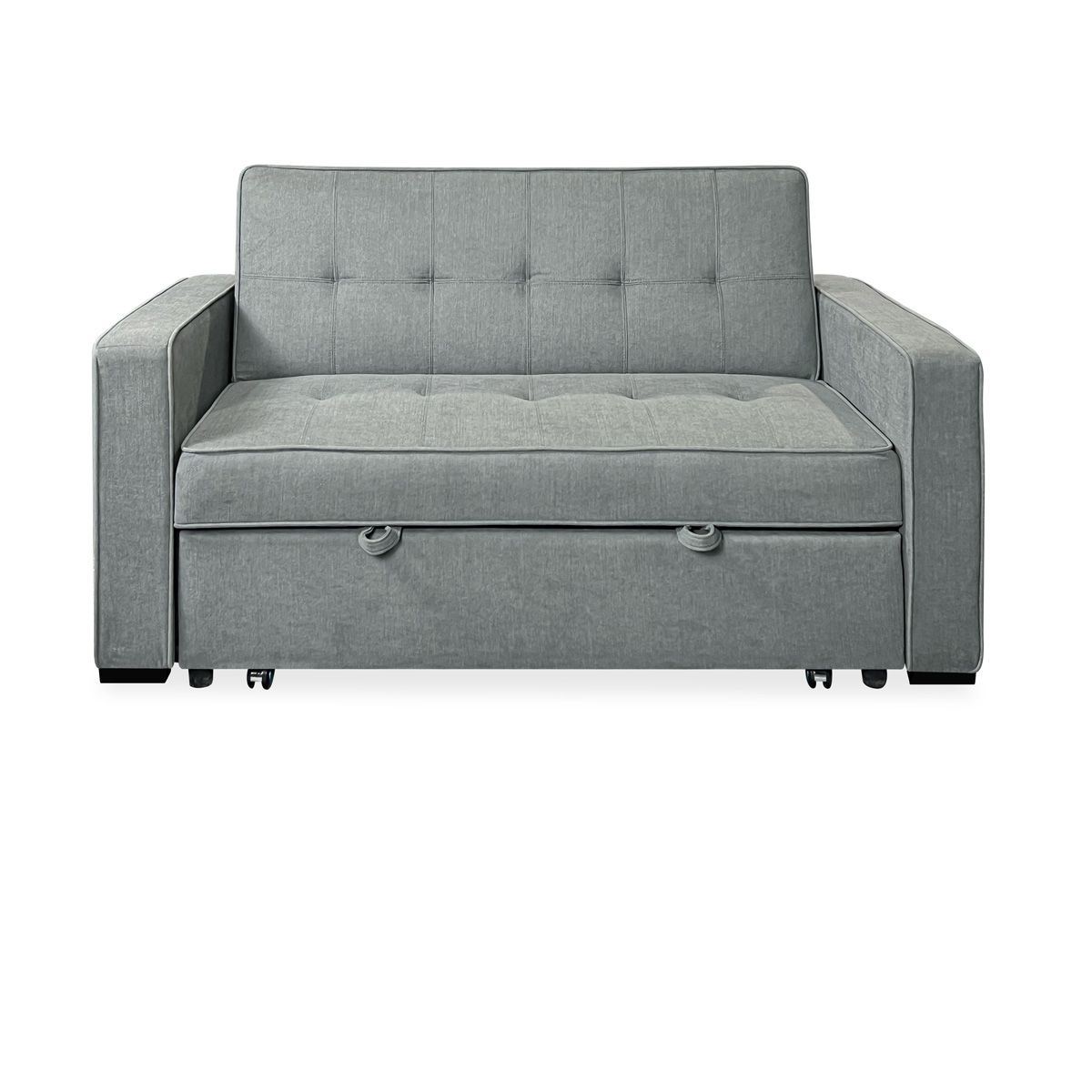 Sofa Vienna 2-osobowa z podłokietnikami, szara, nowoczesny, praktyczny i funkcjonalny design
