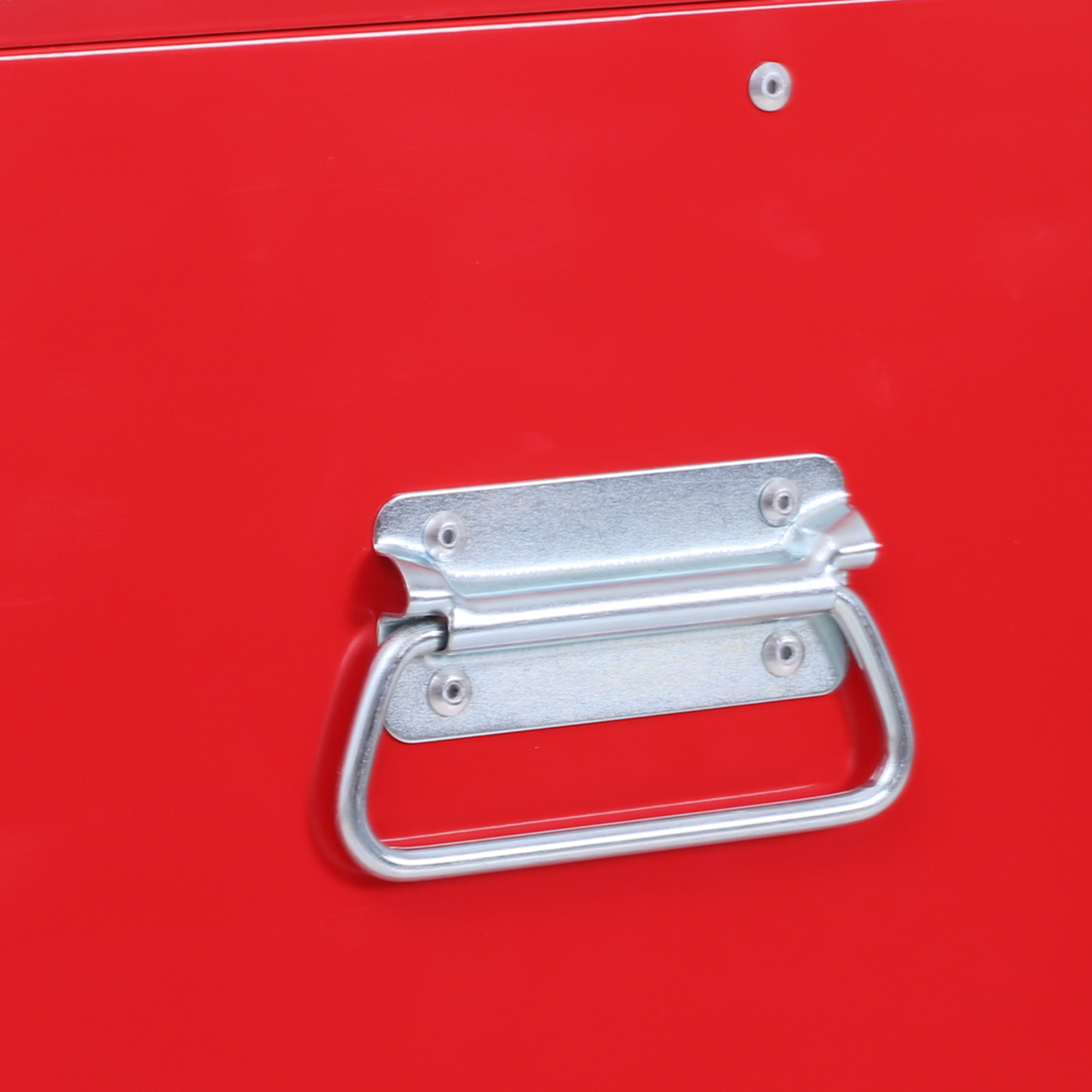 Gereedschapskast met Gereedschapskist, Op Wielen, 6 Laden, Metaal, Rood