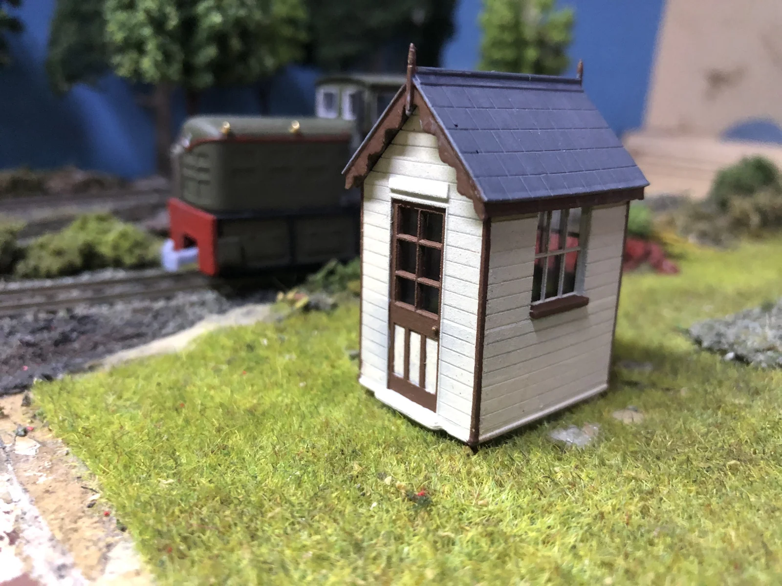 Signal Frame Ground Hut with levers and glazing - OO9/OO/HO