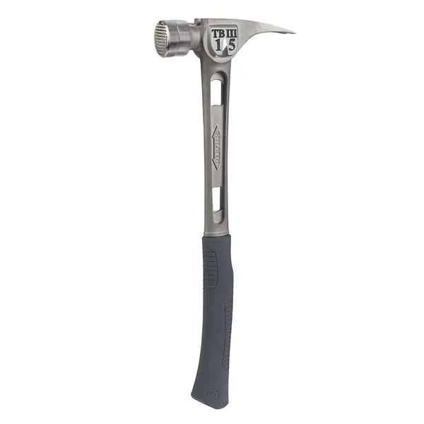 TB3MC 15 oz Ti-Bone III Titanium Hammer with Milled Face Curved Handle