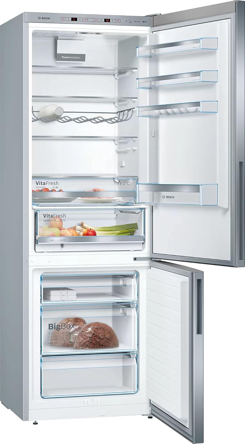 Bosch Serie 6 KGE49AICA réfrigérateur-congélateur Autoportante 419 L C Acier inoxydable