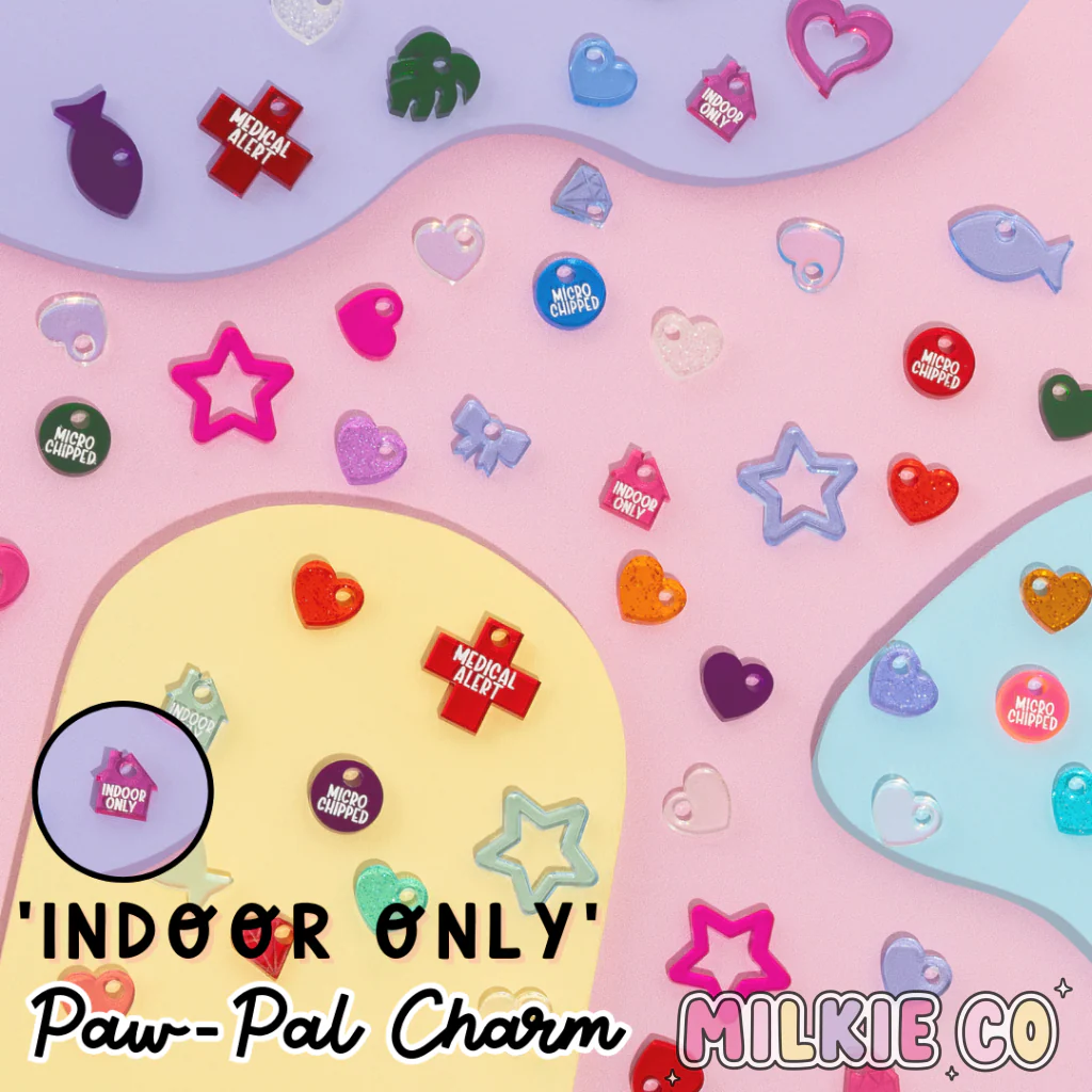 'Indoor Only' Paw-Pal Charm