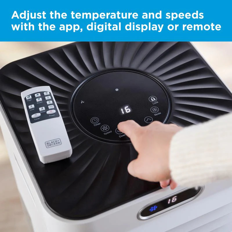 Slimme Draagbare Airconditioner Black+Decker BXAC40025GB 9000 BTU