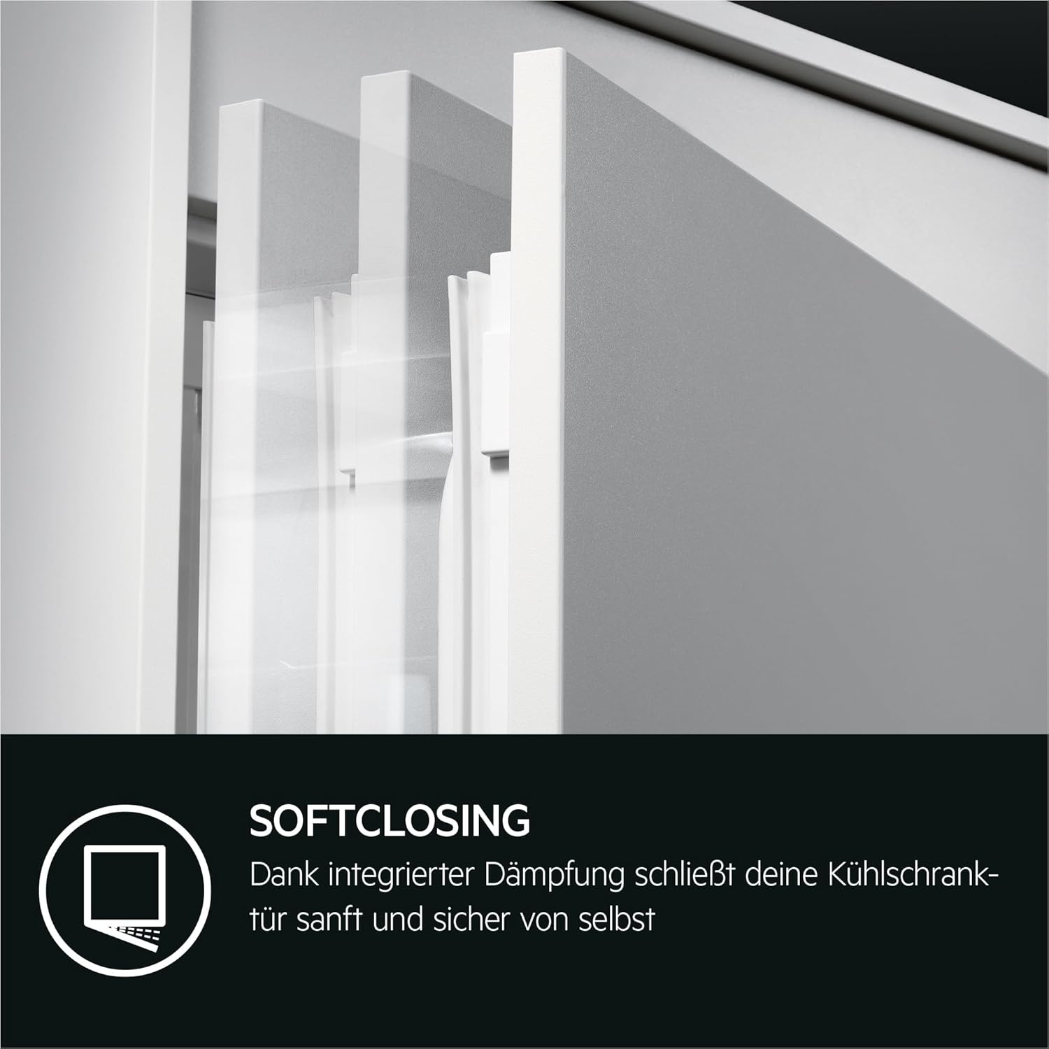 AEG Einbau-Kühlschrank 178cm mit 4-Sterne-Gefrierfach, Serie 6000 DynamicAir: gleichmäßige Kälteverteilung auf allen Ebenen, Kühlen 261L, Gefrieren 22L, SoftClosing, LCD-Display, Festtür, TF6FS181DC