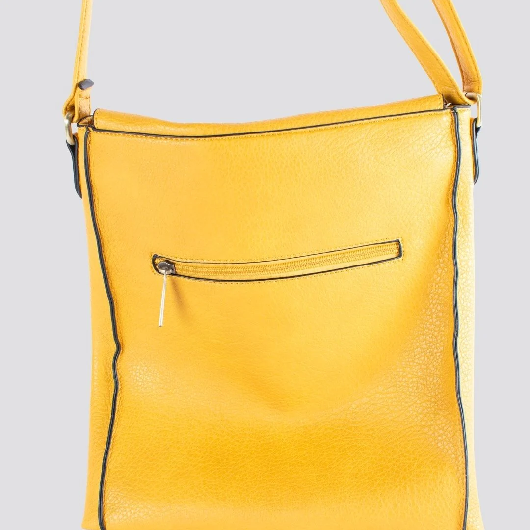 Pia Satchel Crossbody Bag | Yellow
