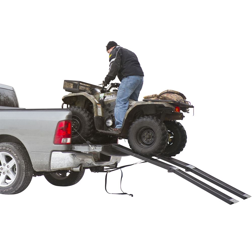 90 inch dubbelvouwbare rampen voor ATV van zwart staal