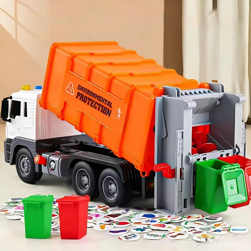 Lernspielzeug f��r Kinder: Interaktiver, umweltfreundlicher M��llwagen f��r Kinder