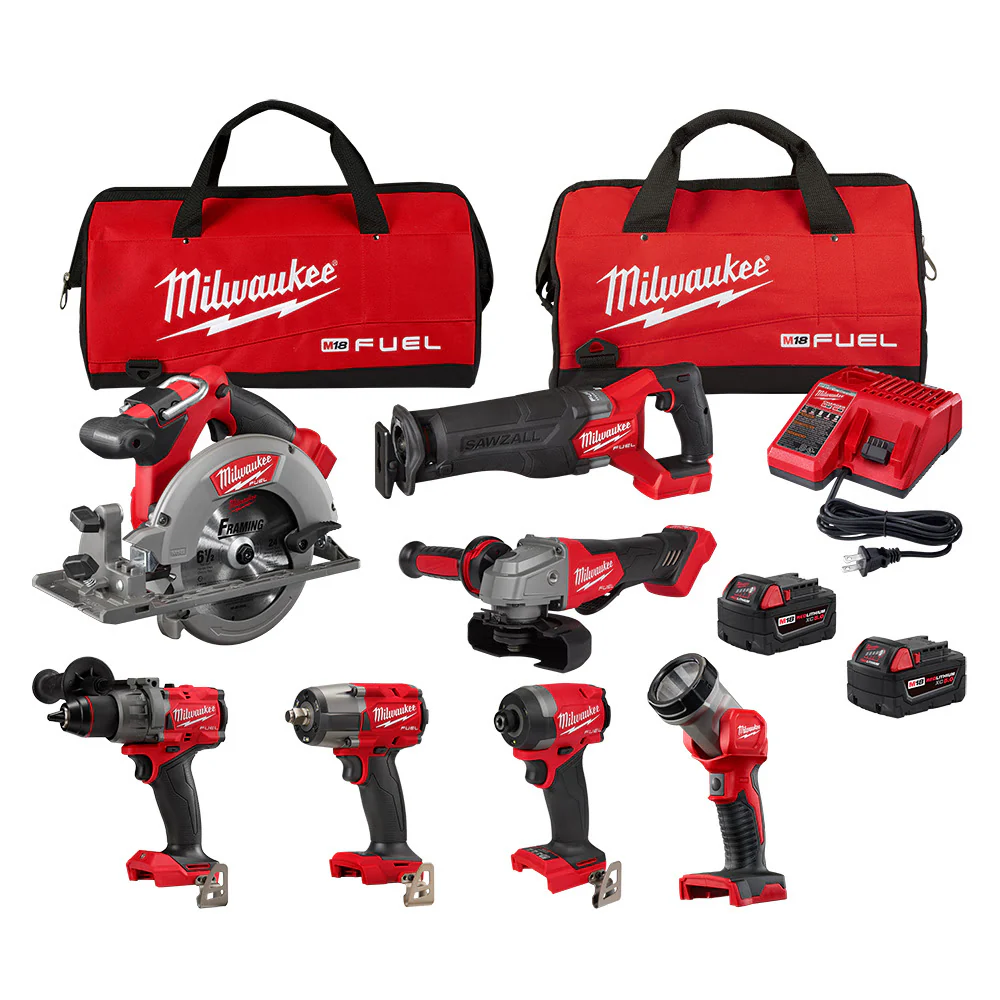 2025 Milwaukee 3697-27 M18 Fuel 7-Delige Compleetset