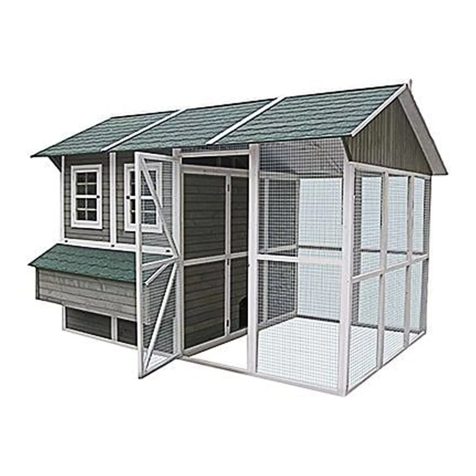 2025 My Backyard Farm DDP-1553 Extreme Chicken Barn Coop, Walk-In, Holds 24 Birds, 140.6 x 108.3 x 96-In. - Quantity 1