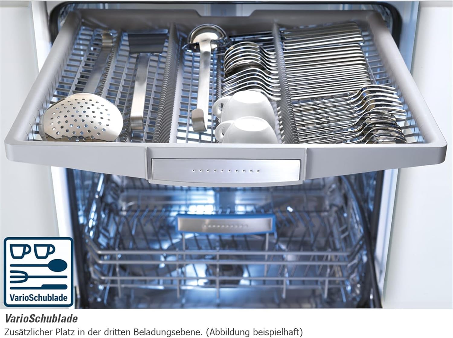 Bosch SMU6ZCS49E Serie 6 Unterbau-Geschirrspüler/C / 60 cm/Edelstahl / 75 kWh/100 Zyklen / 14 MGD/SuperSilence/EmotionLight/VarioSchublade/Home Connect