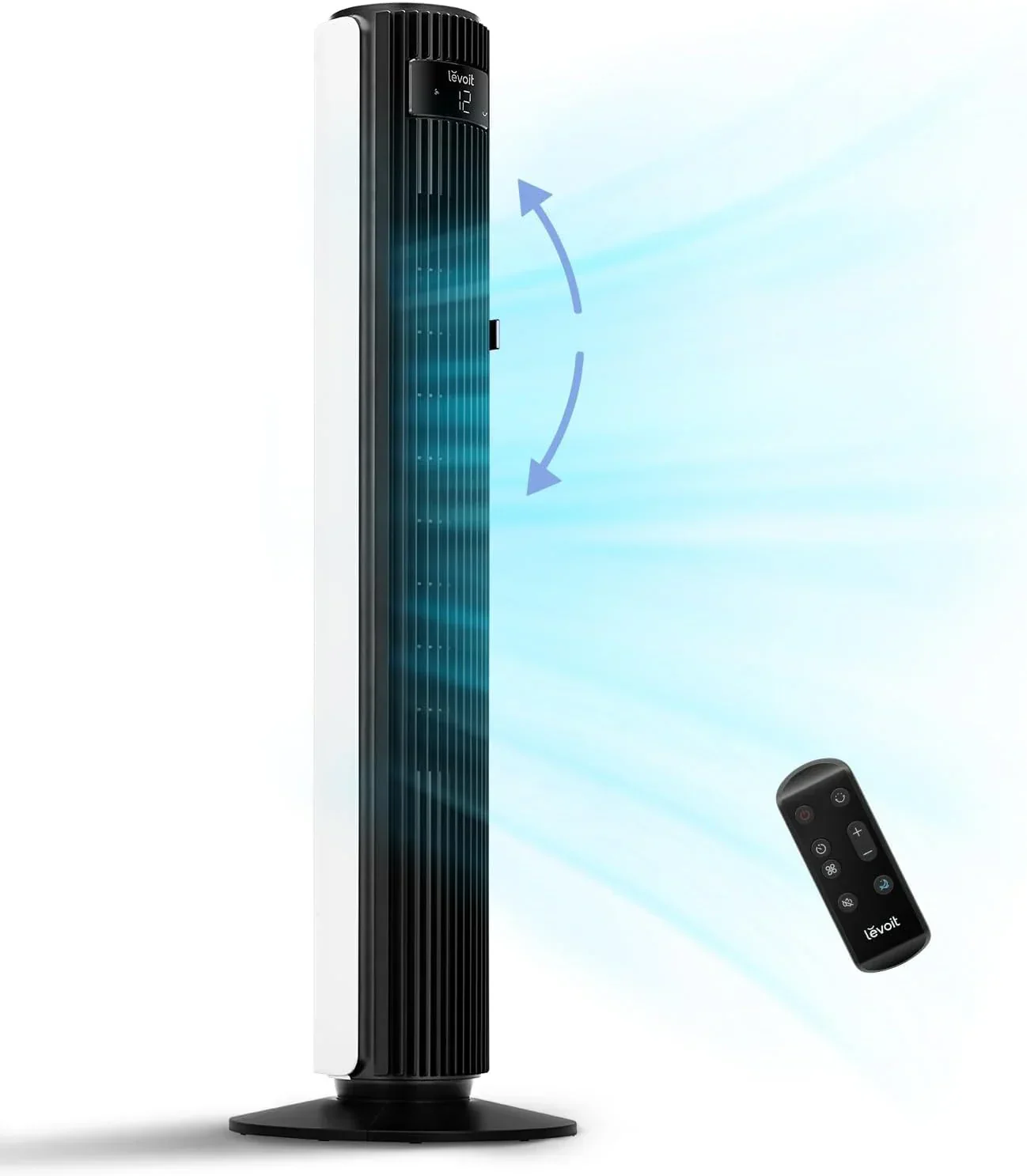LEVOIT Tower Fan for Bedroom Standing Fan with 28dB Quiet for Sleep Remoter 12H Timer