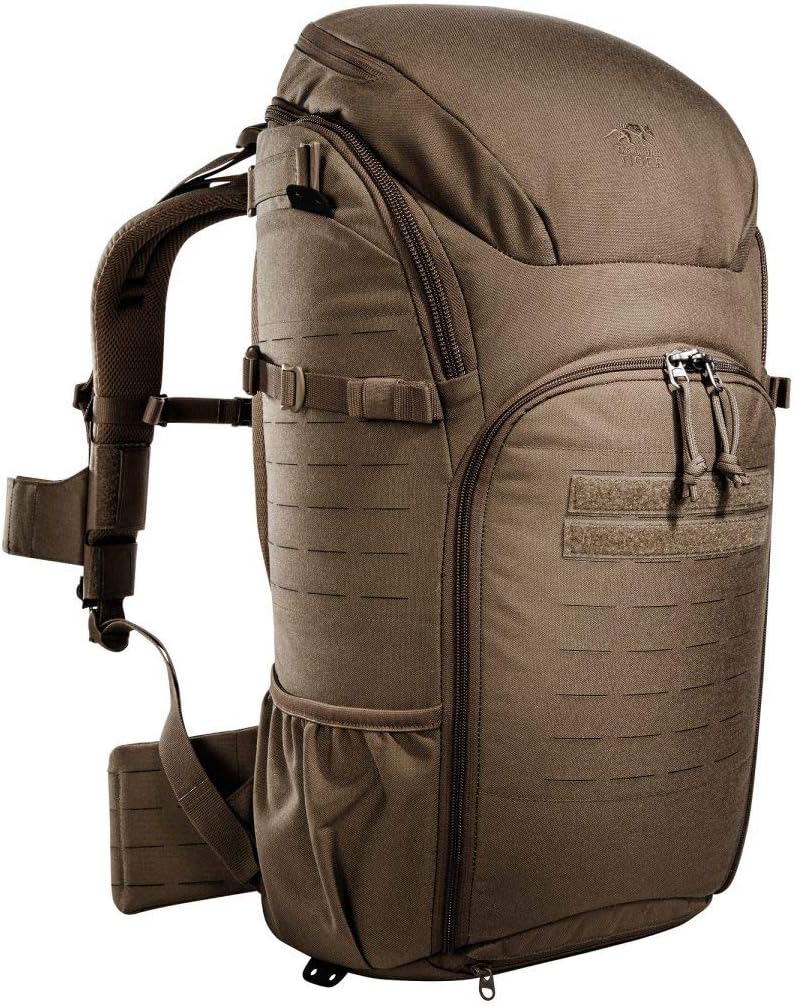 Tasmanian Tiger TT Modular 30 Camera Pack Modularer, Ergonomischer Foto Kamera-Rucksack Front- und Top-Loader 30 Liter Volumen (Coyote Brown)