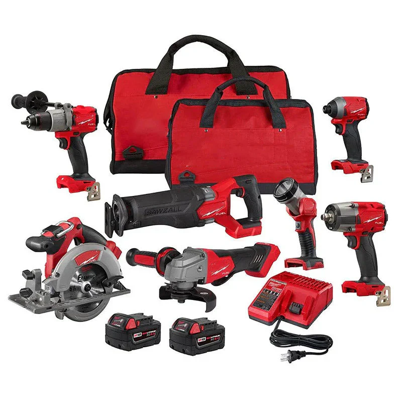 18V M18 FUEL Lithium-Ion Brushless Cordless 7-Tool Combo Kit 5.0 Ah