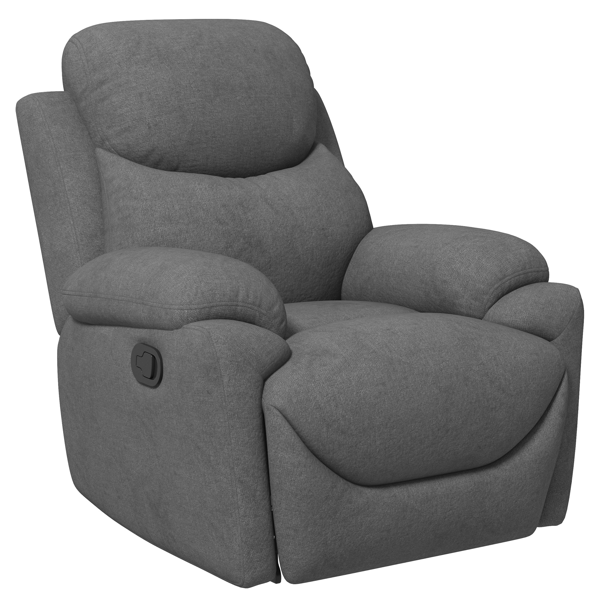 Relaxstoel, TV-stoel met ligfunctie en stoffen bekleding