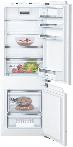Bosch KGN36NWEA Serie 2 Kühl-Gefrier-Kombination, 186 x 60 cm, 215 L Kühlen & 87 L Gefrieren, NoFrost nie wieder abtauen, LED-Beleuchtung gleichmäßige Ausleuchtung