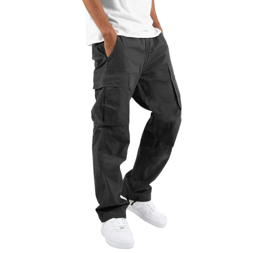 Bequeme Cargohose f��r Herren mit Stretch-Anteil | Regular Fit Freizeithose mit elastischem Bund und praktischen Taschen
