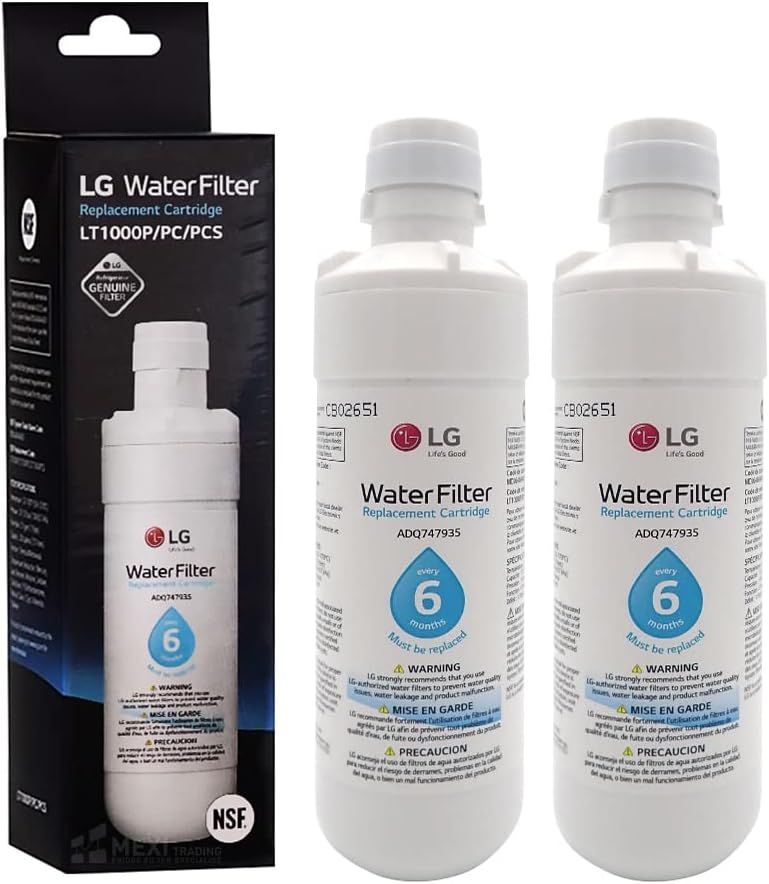 LG Original LT1000P Fridge Water Filter - Pack of 2