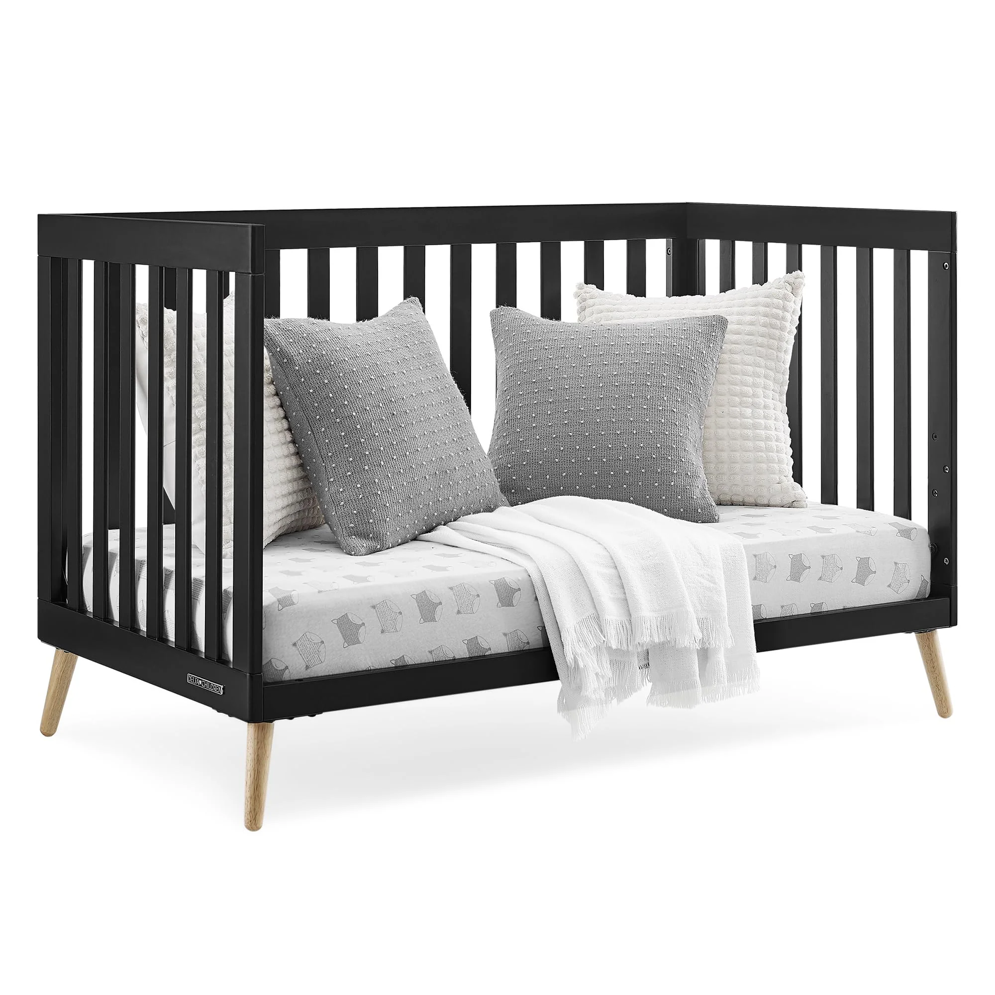 Essex 4-in-1 Convertible Baby Crib with Toddler Mattress