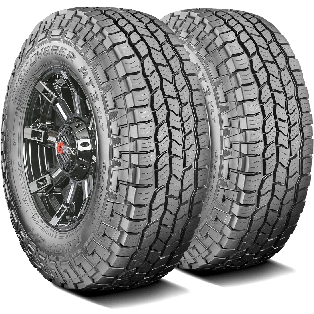 Cooper Discoverer AT3 XLT All Terrain Tires 285/70R17, Load E 10 Ply, Fits Ram 1500 Rebel & Jeep Wrangler Rubicon