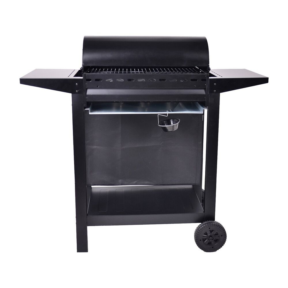 Grill gazowy MG Home, stal nierdzewna, czarny