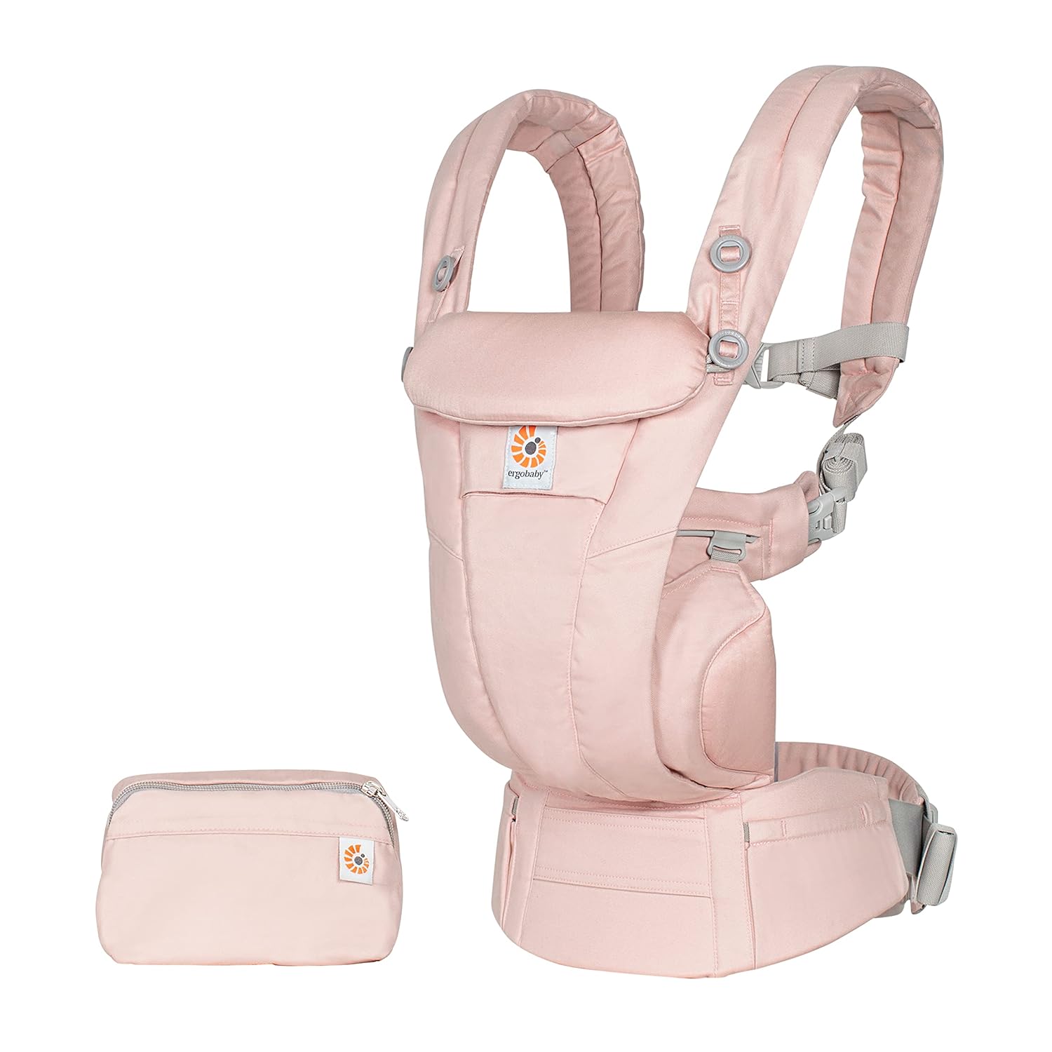 Ergobaby Omni Breeze Babytrage für Neugeborene ab Geburt bis 20kg, 4 Positionen SoftFlex Mesh Ergonomische Babybauchtrage Rückentrage Baby-Tragetasche, Natural Beige
