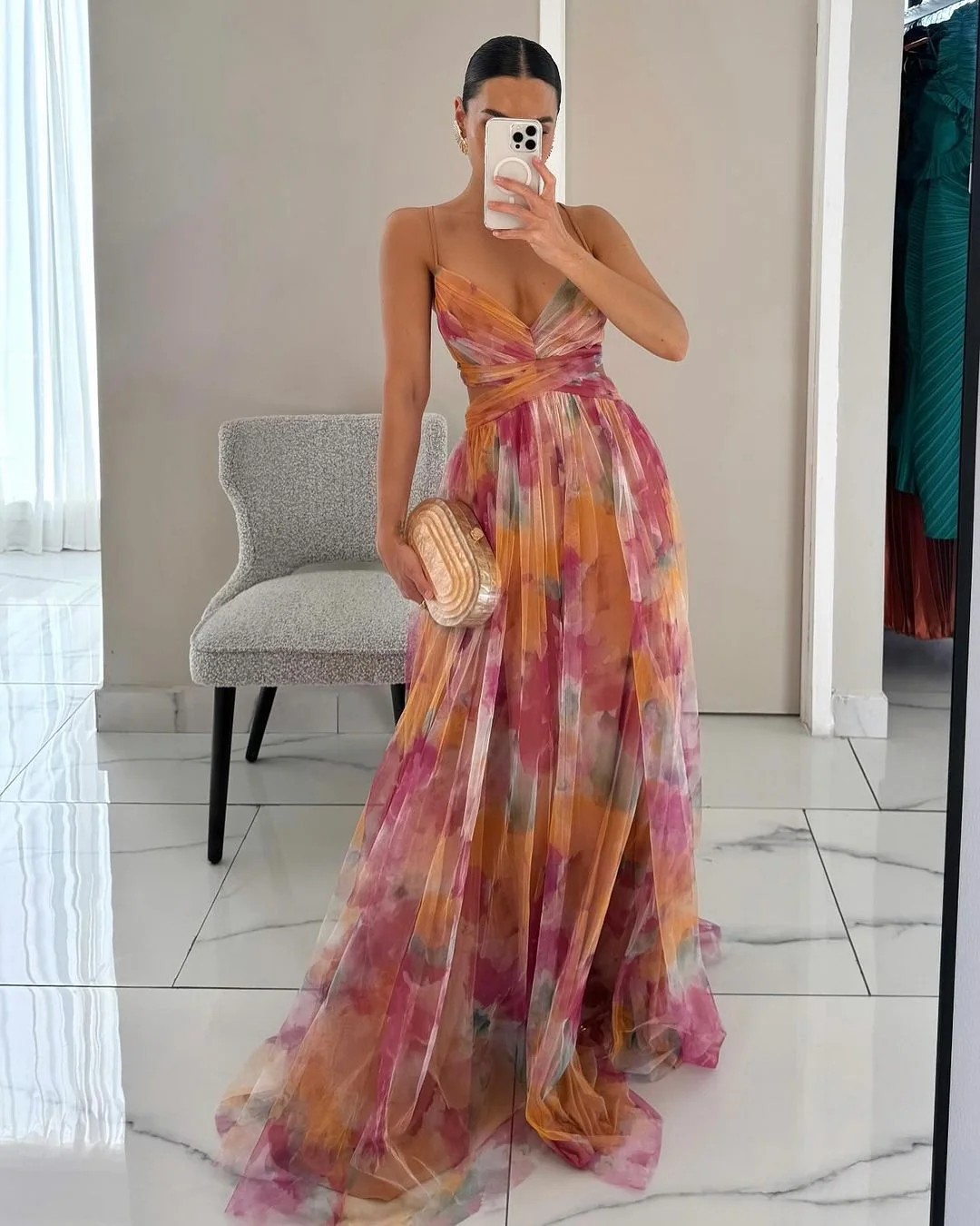Florales Maxikleid