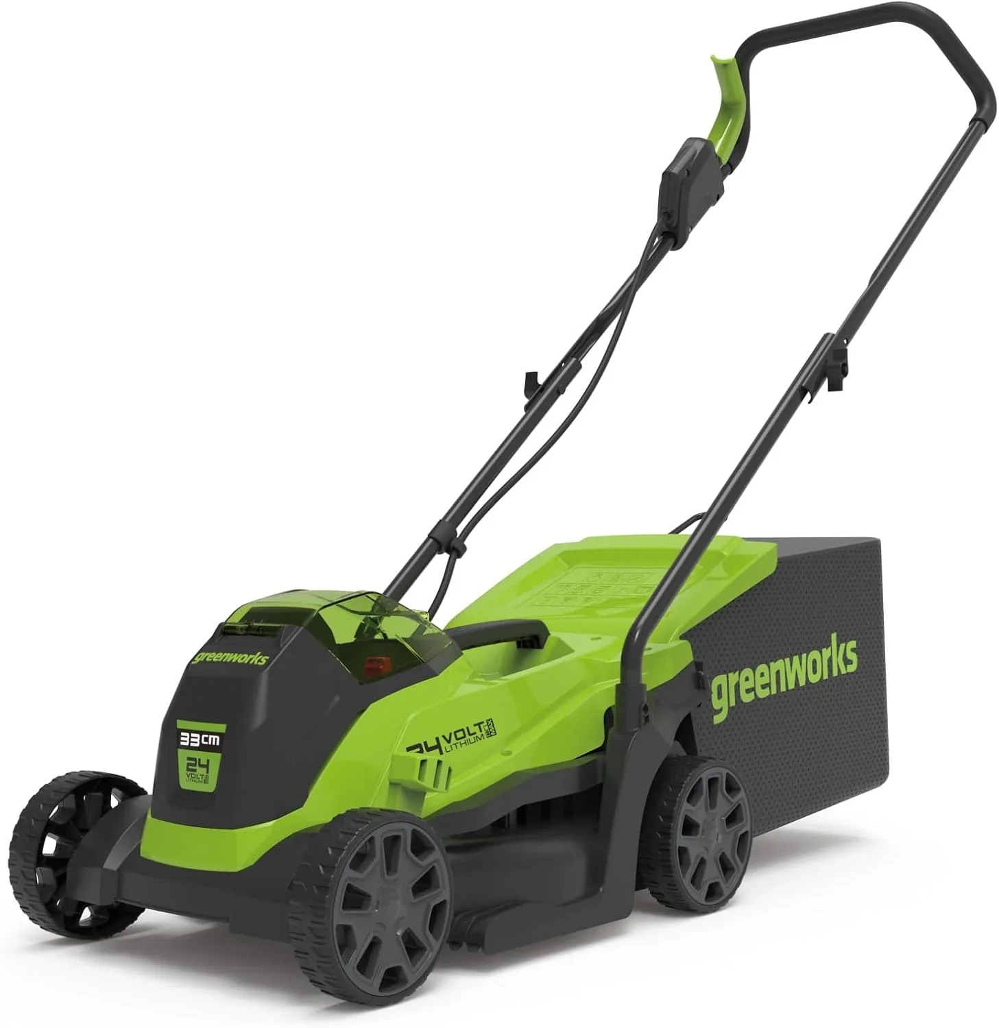 Greenworks 48V (2x24V) Selbstfahrender Akku Rasenmher f��r groe Flchen bis zu 480m, 46cm Schnittbreite, 55L Sack PLUS zwei 4Ah-Akkus und Doppelladegert GD24X2LM46SPK4X