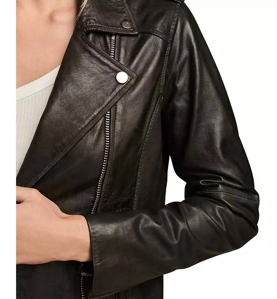 Lucky Brand Women’s Classic Leather Moto Jacket