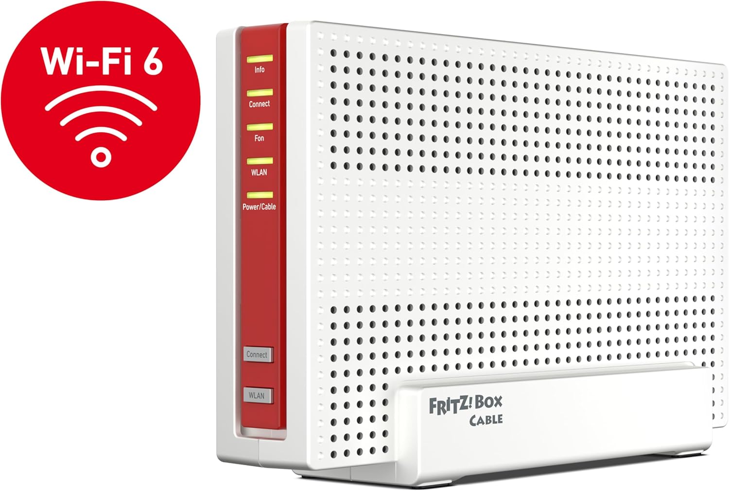 FRITZ!Box 6690 Cable | Router für einen Kabelanschluss (DOCSIS 3.1-Kabel-Modem, 4x4 Wi-Fi 6 (WLAN AX) mit 4.800 MBit/s (5 GHz) + 1.200 MBit/s (2,4 GHz), 1x 2,5-Gigabit-LAN-Anschluss, USB 3.0, DECT)