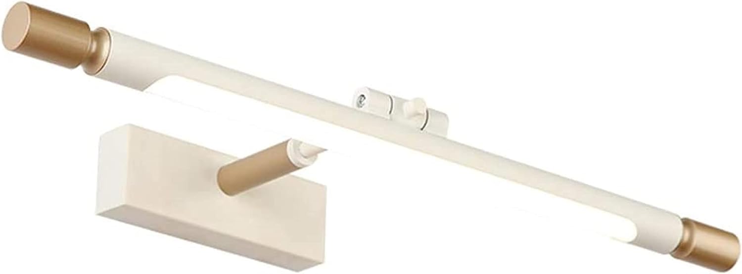 Tischlampen-Einbau, Led-Spiegel Frontlicht, Wandlampe Mit Verstellbarem Winkel, Beleuchtungswand Toiletten-Spiegellampe Badezimmerschminklicht, Warmweiß, 64 cm