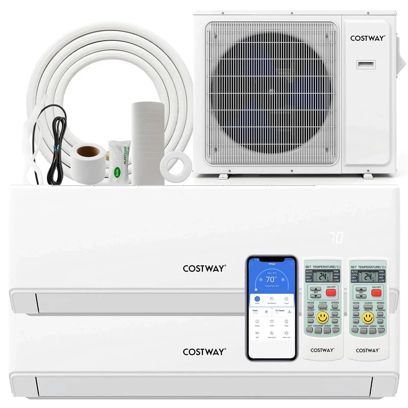 36000 BTU 23 SEER2 Dual Zone Mini Split Air Conditioner & Heater, WiFi Enabled Inverter Ductless System with Heat Pump & Energy Star
