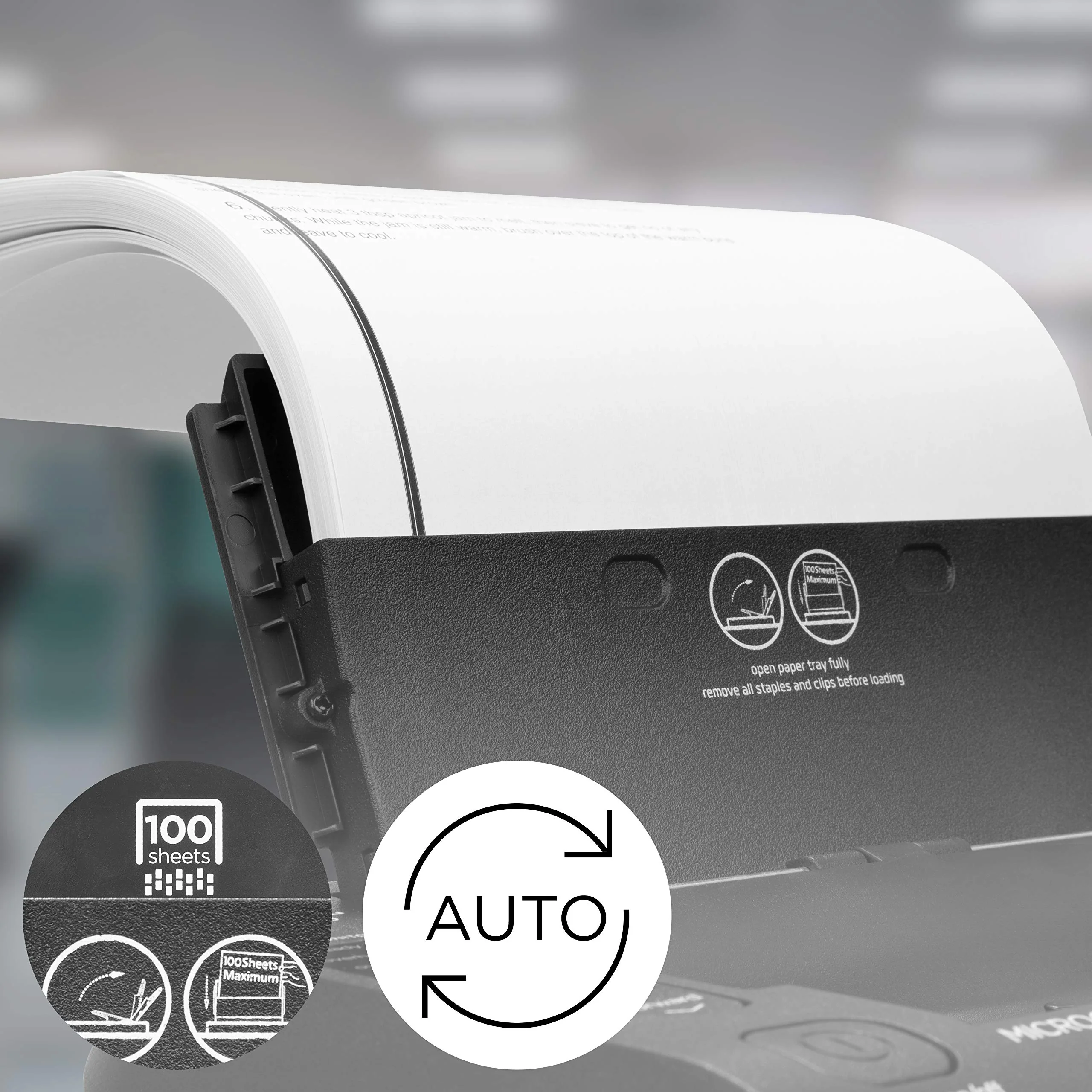2025 Duronic Kruis-Cut Papiervernietiger PS609, versnipperd 9 vellen, robuuste kleine elektrische papierversnipperaar, datavernietiger voor thuis en kantoor, vernietigt papier, creditcards, enveloppen, documenten �C Zwart, P4