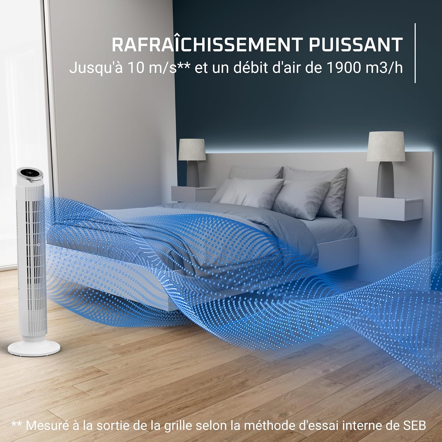 Rowenta Eole Silence Force, Ventilateur Colonne, silencieux VU7025