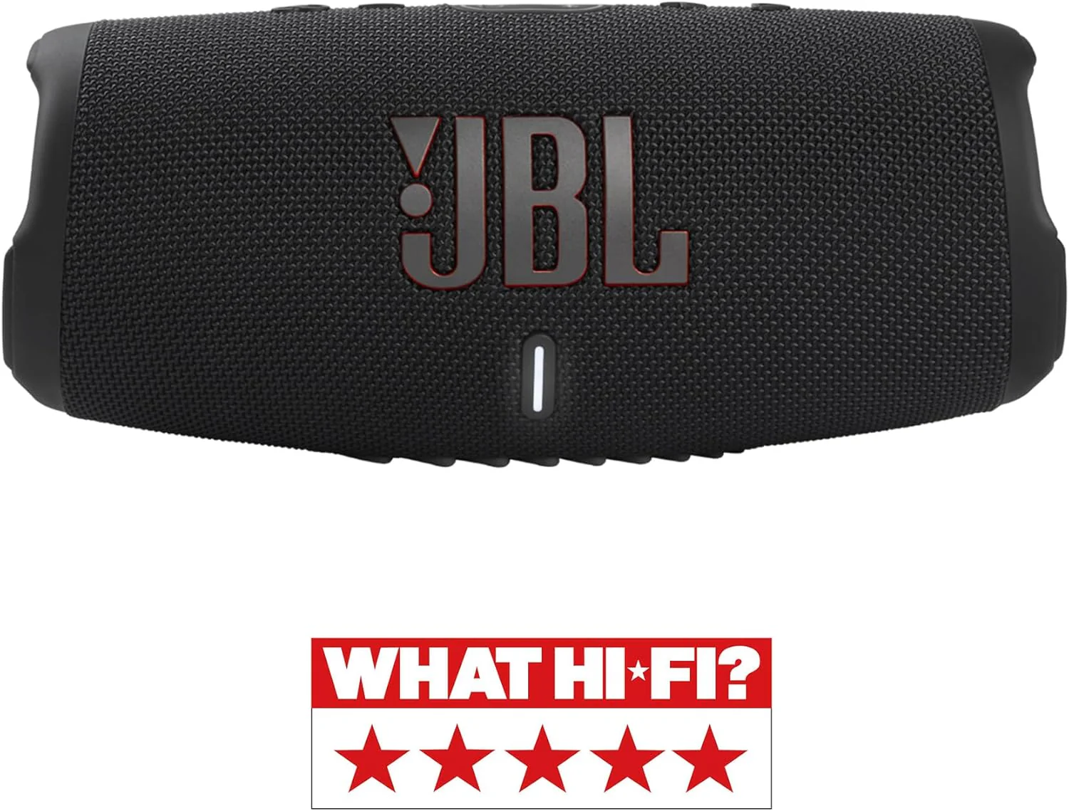 JBL Charge 5 Bluetooth-Lautsprecher in Schwarz �C Wasserfeste, portable Boombox mit integrierter Powerbank �C Eine Akku-Ladung f��r bis zu 20 Stunden kabellosen Musikgenuss