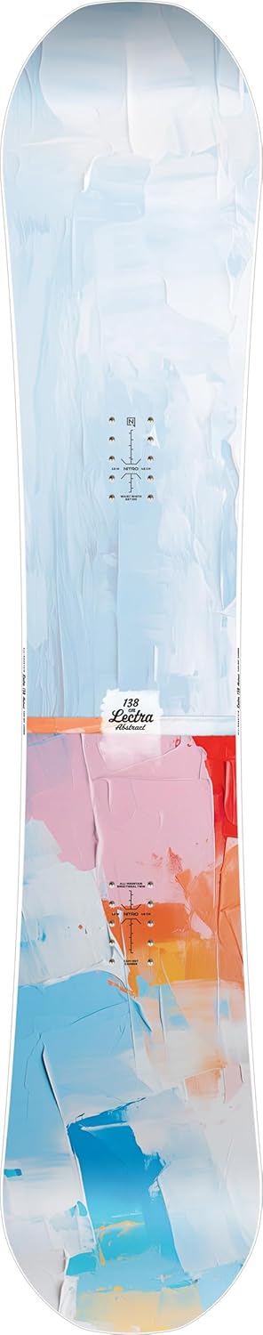 Nitro Snowboards Damen LECTRA Abstract CAM-Out Camber Board All Mountain Girls Board für Einsteiger Directional Twin