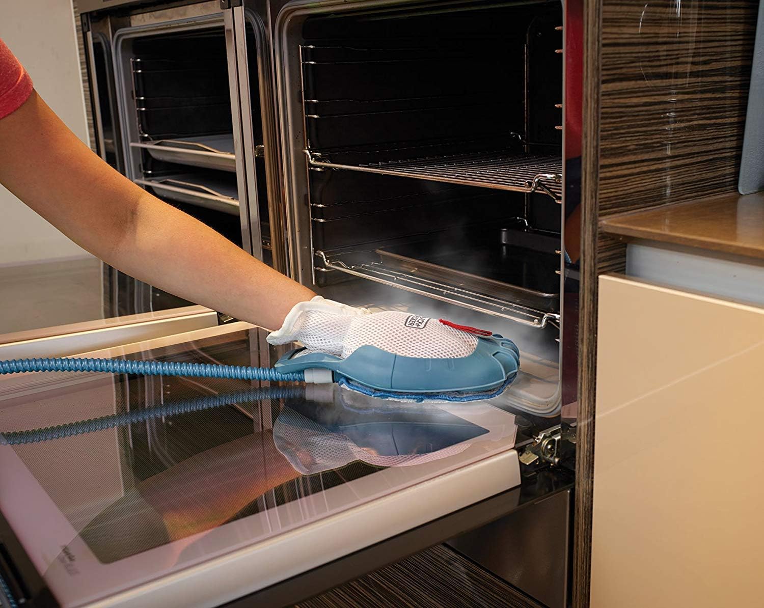 Black+Decker 15-in-1 Dampfbesen Steam-mop (mit Steamitt Dampfhandschuh zur Oberflchenreinigung, AutoSelect für richtige Menge Dampf, 180° drehbarer Reinigungsfu, inkl. 15-tlg Zubehr)