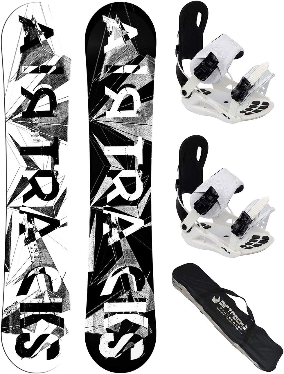 AIRTRACKS Damen Snowboard Set / BWF Lady Snowboard + BINDUNG Star W ODER BINDUNG Master W FASTEC + SB Bag /140 145 150 155 / cm