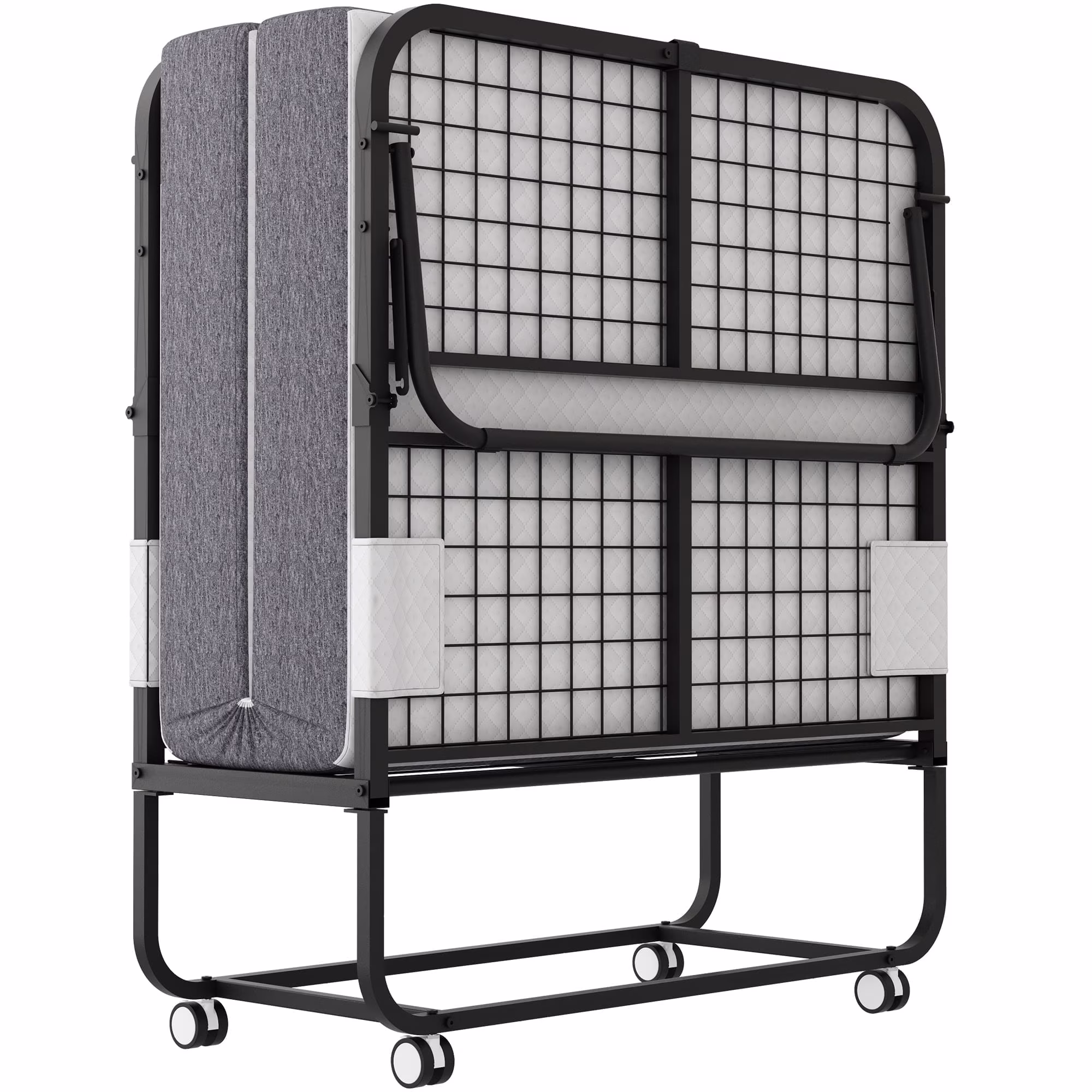 Folding Bed with Mattress 75