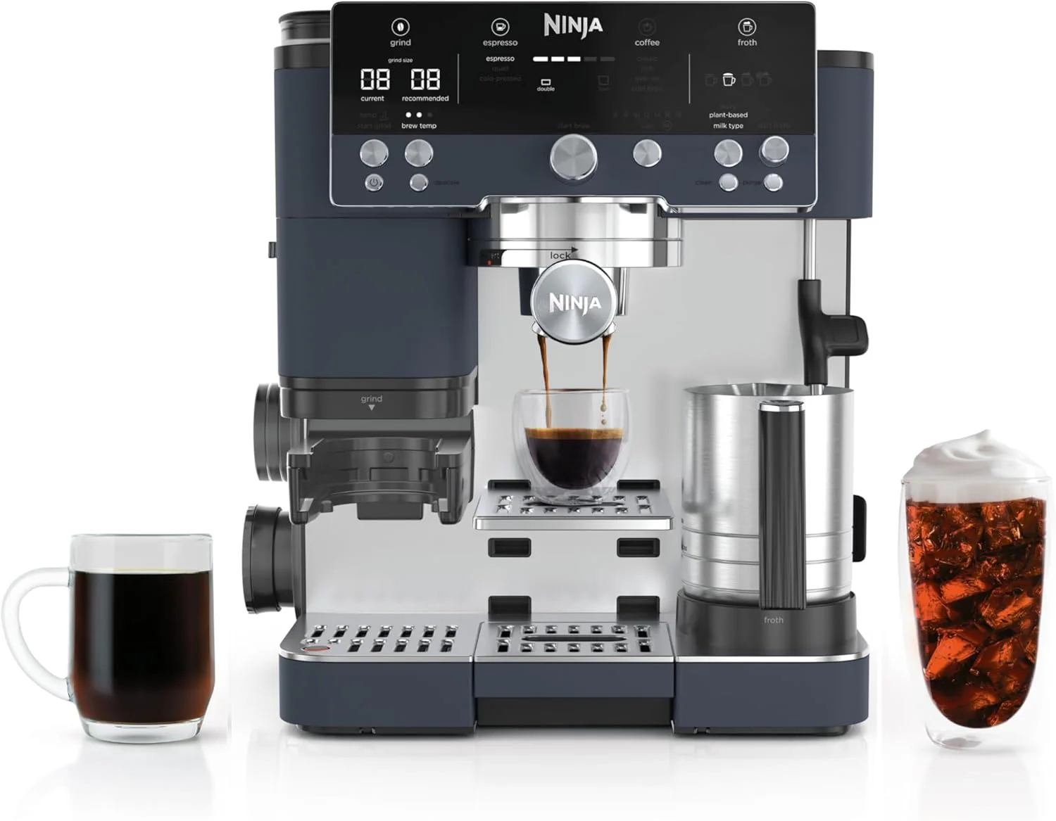 Ninja Luxe Café Premier Series, Espresso Machine, Drip Coffee Maker & Rapid Cold Brew