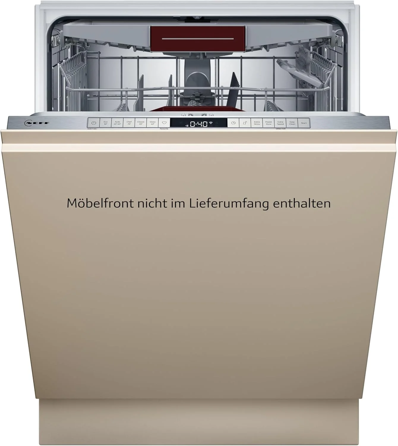 NEFF S157YCX03E, N 70, Smarte volledig ge?ntegreerde vaatwasser, 60 cm, Besteklade, Made in Germany, Zeolith-droging, bijzonder stille vaatwasser, in hoogte verstelbare bovenkorf, sterke sproeidruk