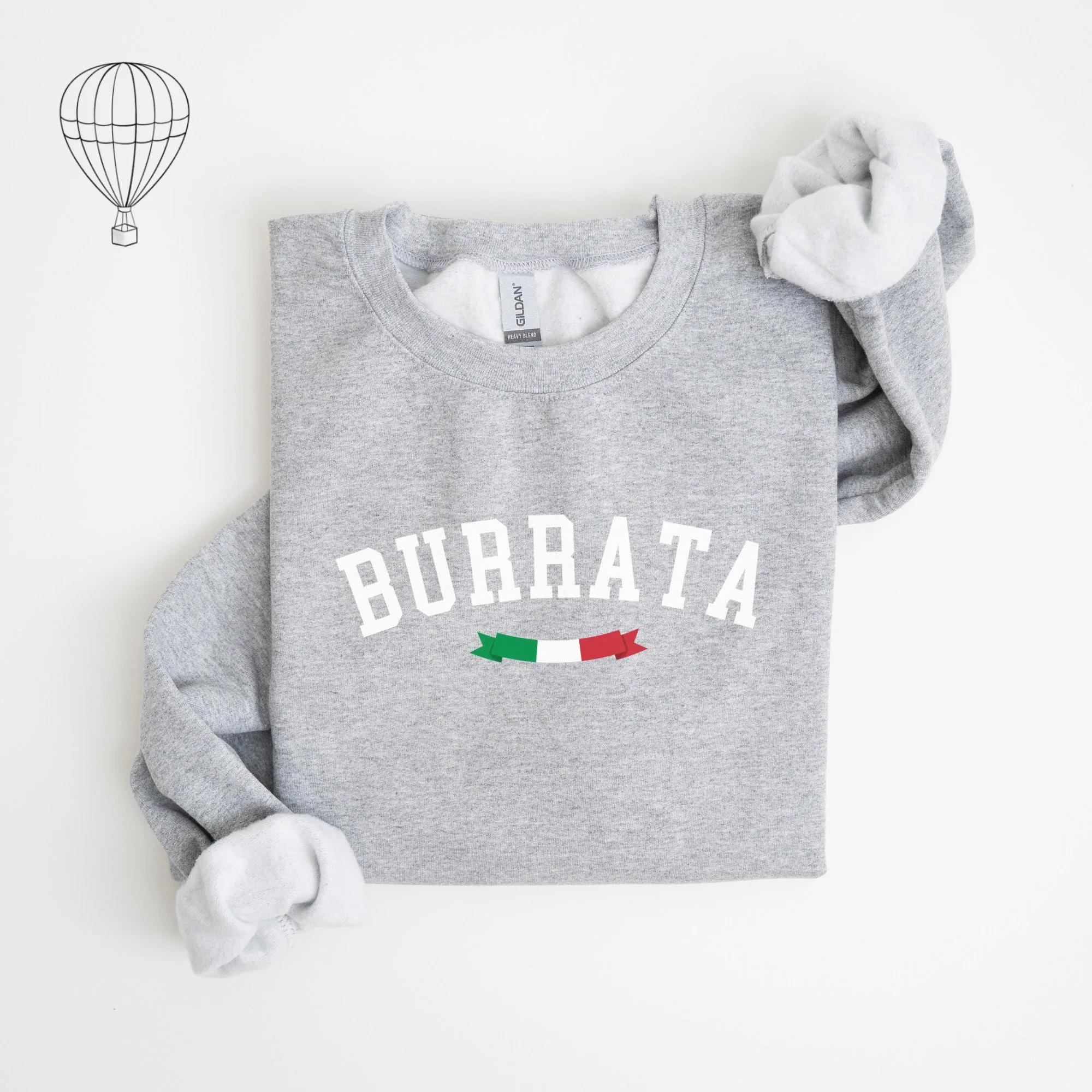 Italian Pride Sweatshirt, Burrata Sweatshirt Cheese Lover Gifts, Gift-for Food Lovers, Gifts-For-Foodie, Italian Baby Onesie