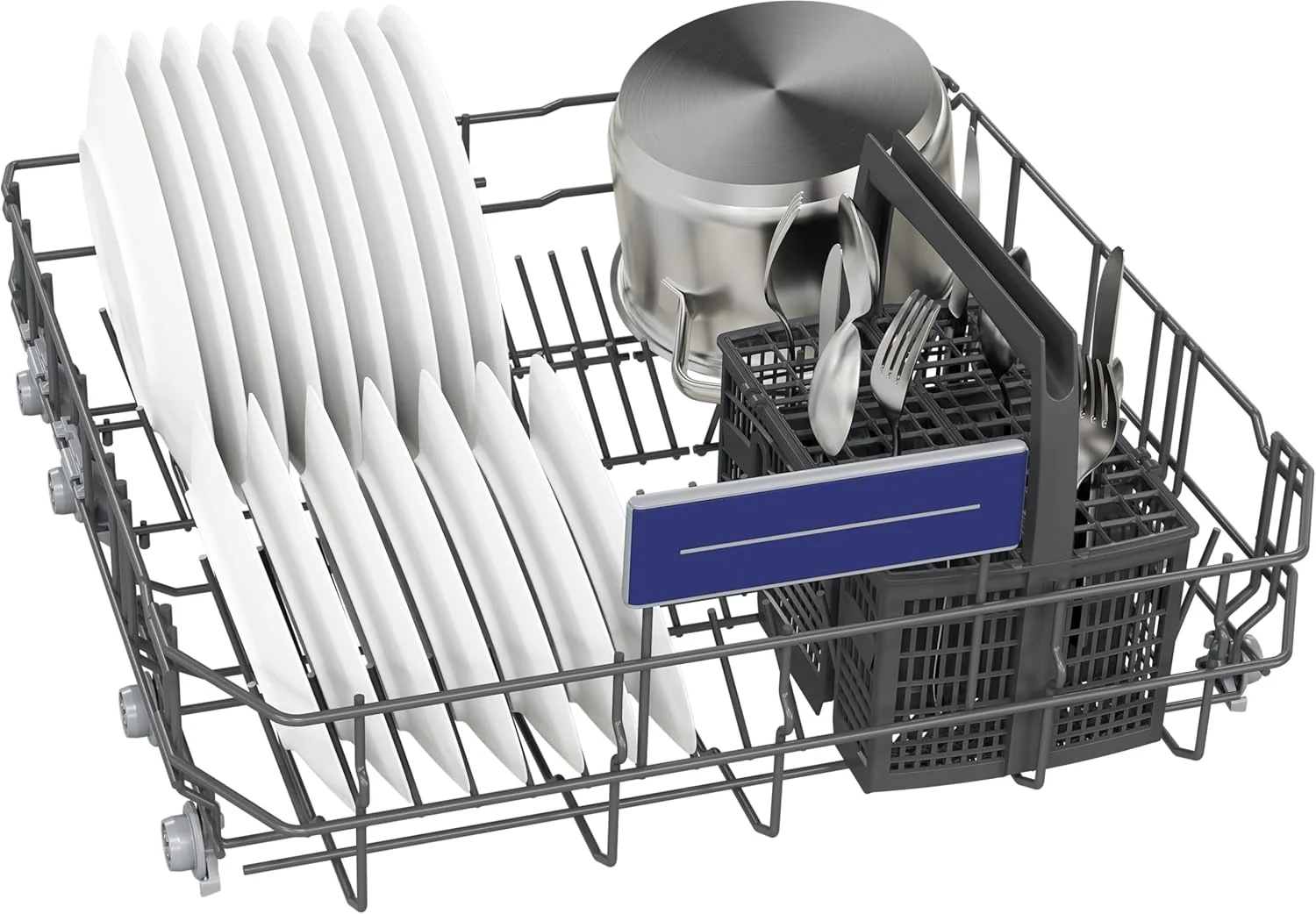 Siemens SN63EX06VE, iQ300 Smarter Geschirrspüler, Vollintegrierte Spülmaschine, 60 cm, Besteckschublade, Extra leise, varioSpeed, Automatische Türöffnung, Dreifach rackMatic, infoLight, intesiveZone