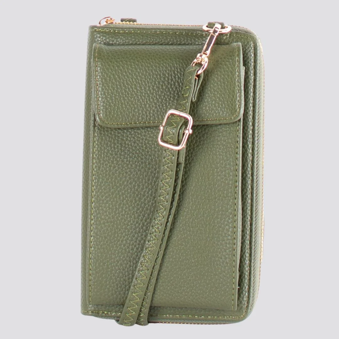Rachel Phone Crossbody Bag | Khaki