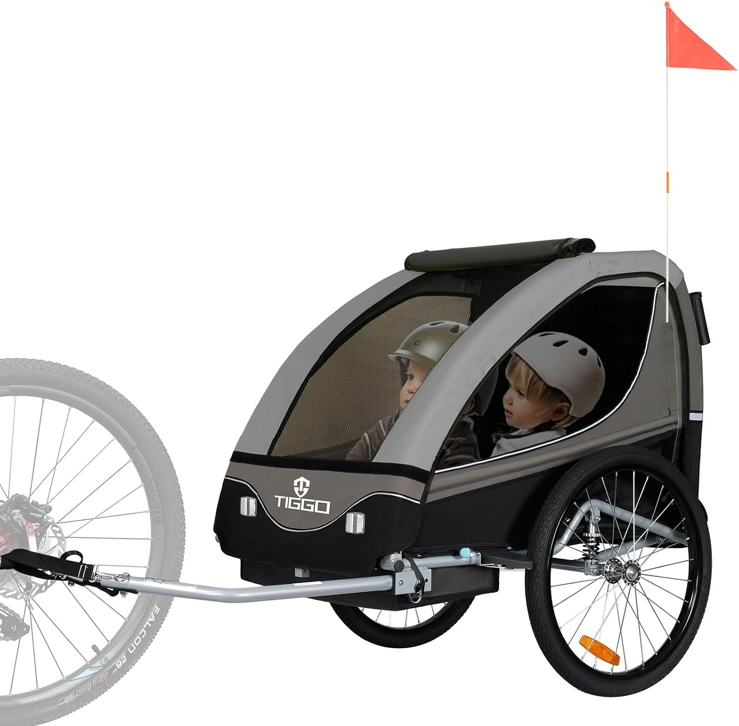 Tiggo S2 Kinderanhänger mit Federung Jogger 2 in 1 Kinder Buggy fahrradanhänger Anhänger 360° Drehbar