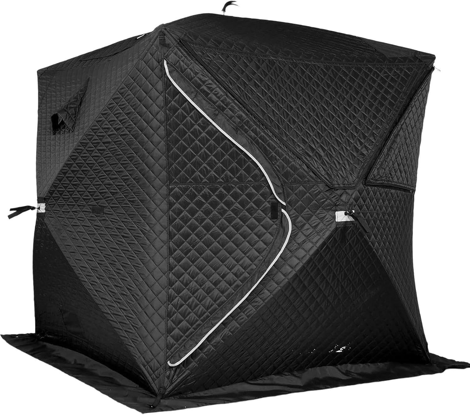 4-Personen-Saunazelt für den Außenbereich, Eisangelzelt, 180 x 180 x 200 cm, Trockensauna-Box für Zuhause, einfach aufzubauen, isoliertes Zelt für Camping und Eisangeln Sauna-Tent-1.8m