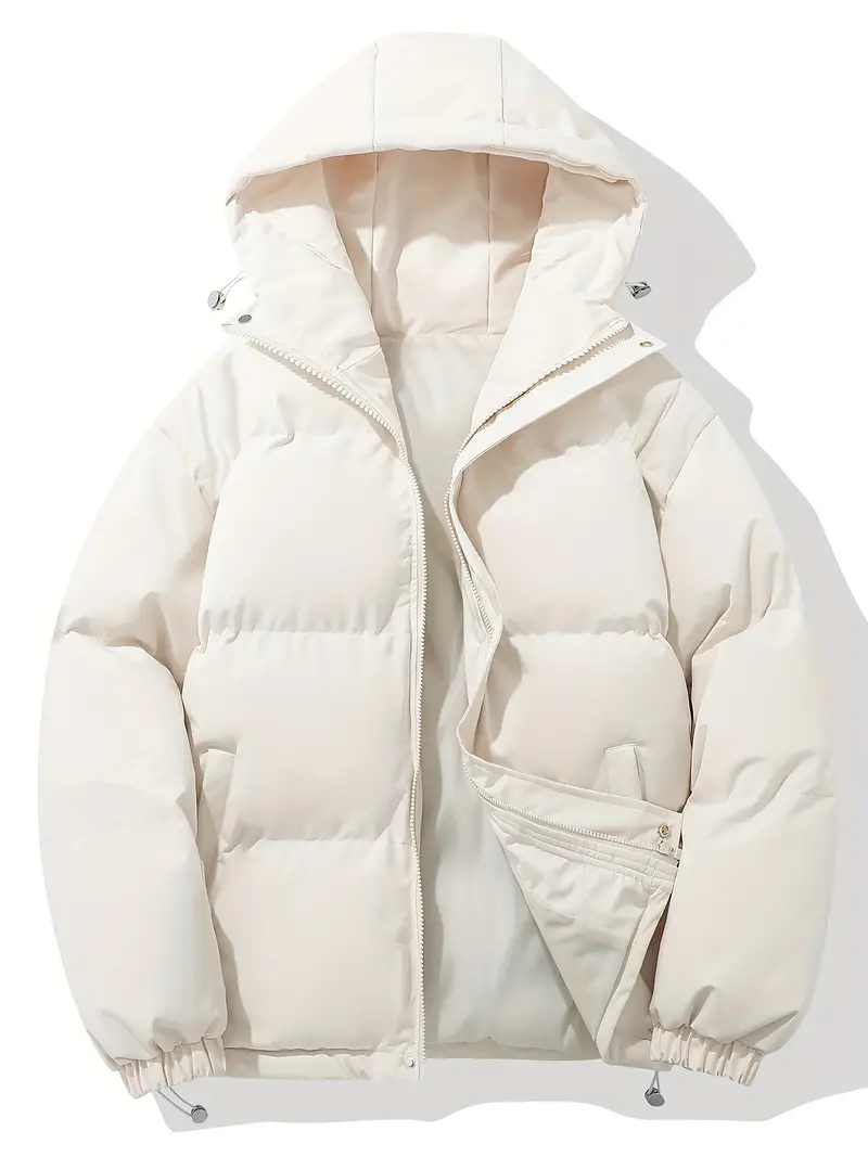 Warme Daunenjacke mit Kapuze f��r Herren | Wintermantel im klassischen Design