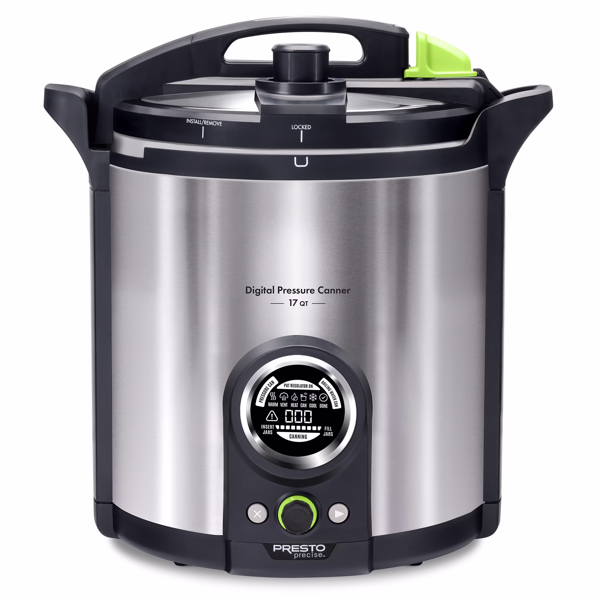 Presto Precise 02152 17 Qt Stainless Steel Electric Pressure Canner, Silver