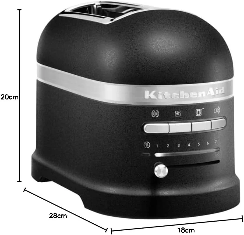 KitchenAid Toaster f��r 2 Scheiben mit Sandwich-Zange | Artisan | Retro Toast Machine | Verschiedene Funktionen und Br?unungsstufen | Gr��n