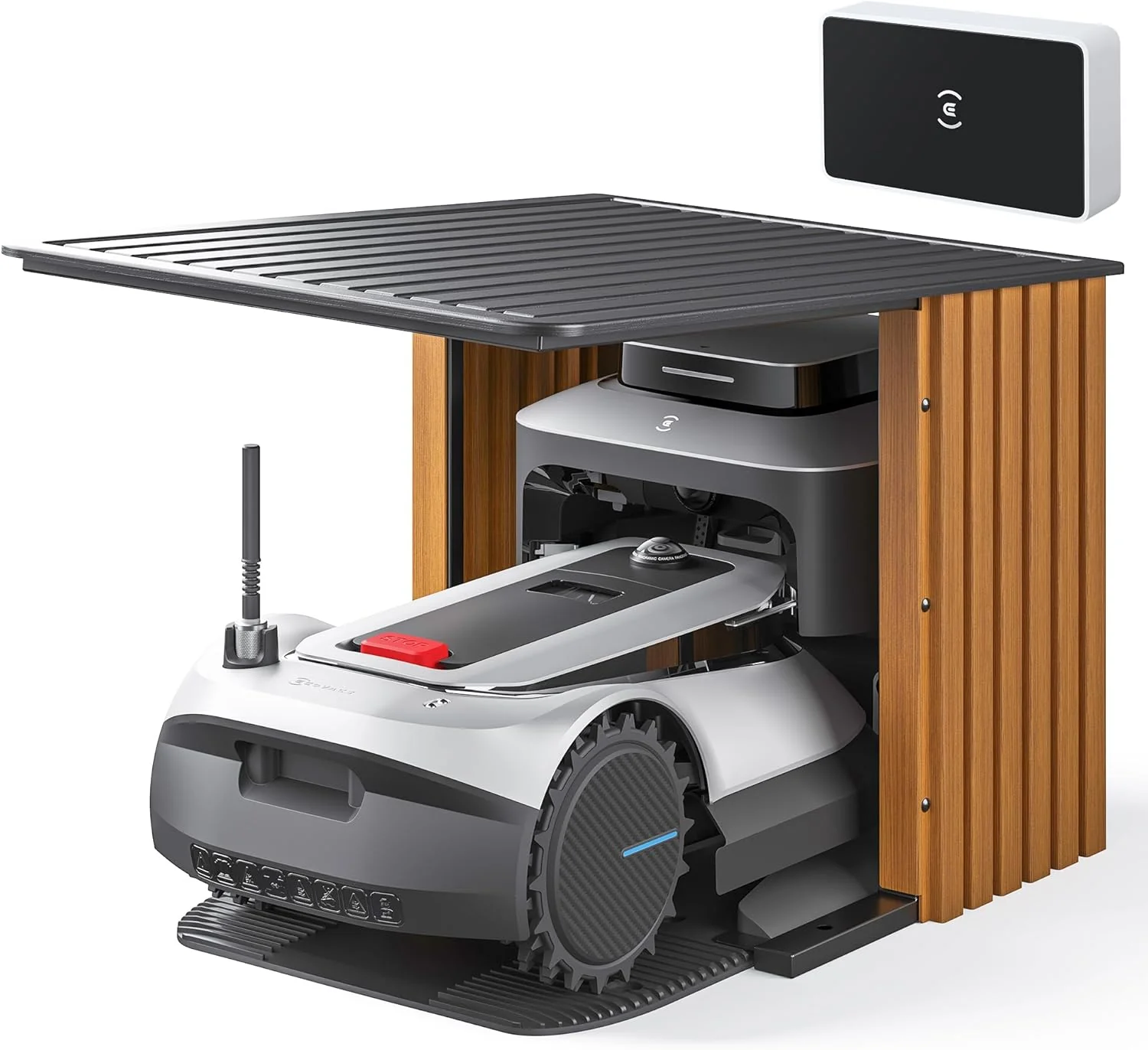 ECOVACS GOAT G1-800 Robotmaaier zonder begrenzingskabel, 800m2, robotmaaier met TrueMapping-multifusion lokalisatie, obstakeldetectie, beheer van 16 zones, 45% helling, videomanager